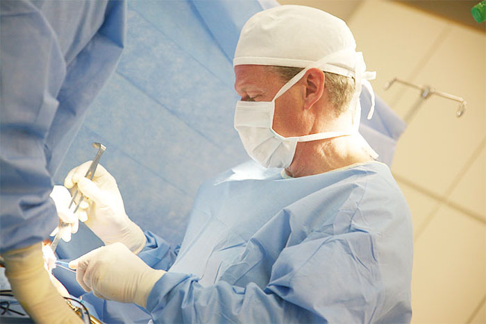 Dr. Concannon in surgery