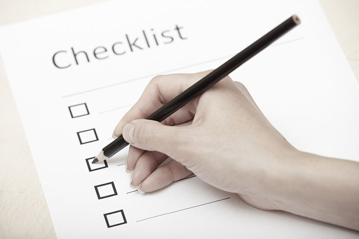 Pre-operative checklist